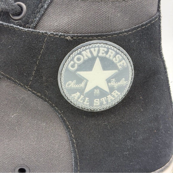 Converse Chuck 70 High Unisex Shoes Suede Canvas Black Casual Sneakers A01785C - Picture 8 of 12